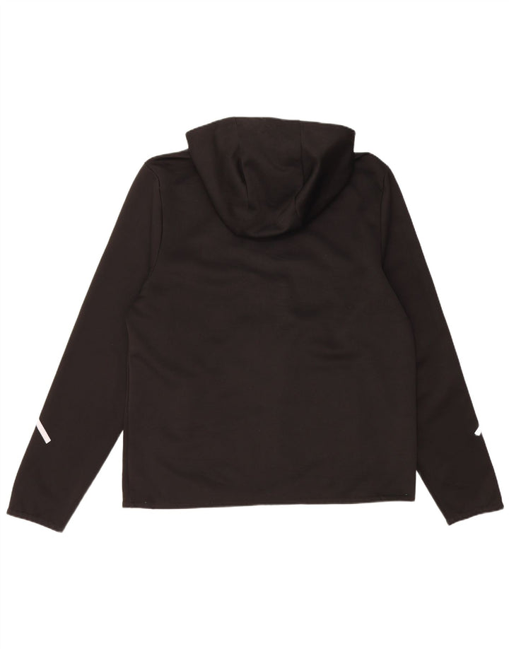 Fila Mens Zip Hoodie Sweater Large Black Polyester
