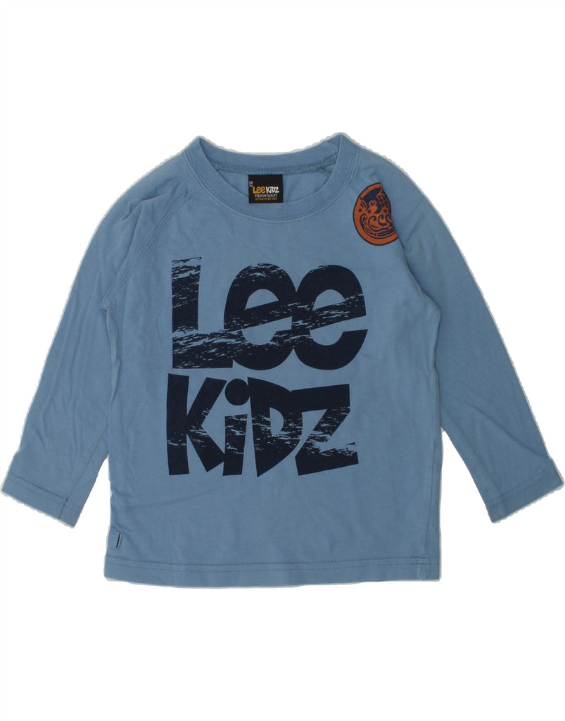 LEE Boys Graphic Top Long Sleeve 2-3 Years Blue Cotton | Vintage Lee | Thrift | Second-Hand Lee | Used Clothing | Messina Hembry 