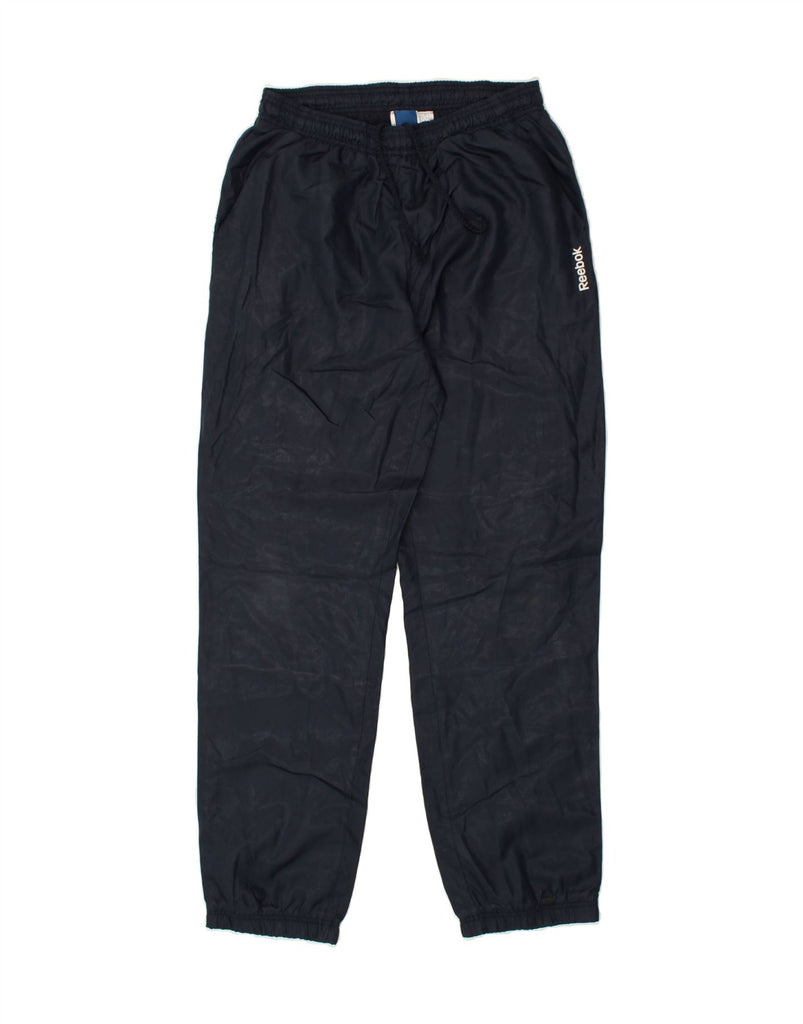 REEBOK Mens Tracksuit Trousers Joggers Medium Navy Blue Polyester | Vintage Reebok | Thrift | Second-Hand Reebok | Used Clothing | Messina Hembry 