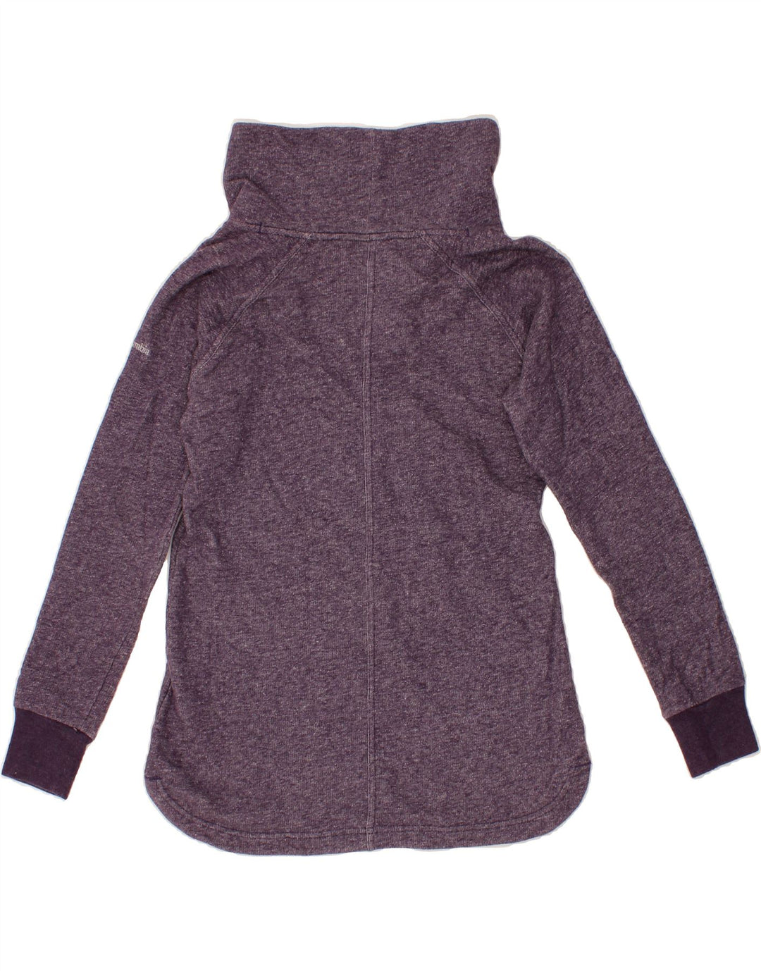 COLUMBIA Womens Oversized Roll Neck Jumper Sweater UK 10 Small Purple Vintage Columbia and Second-Hand Columbia from Messina Hembry 