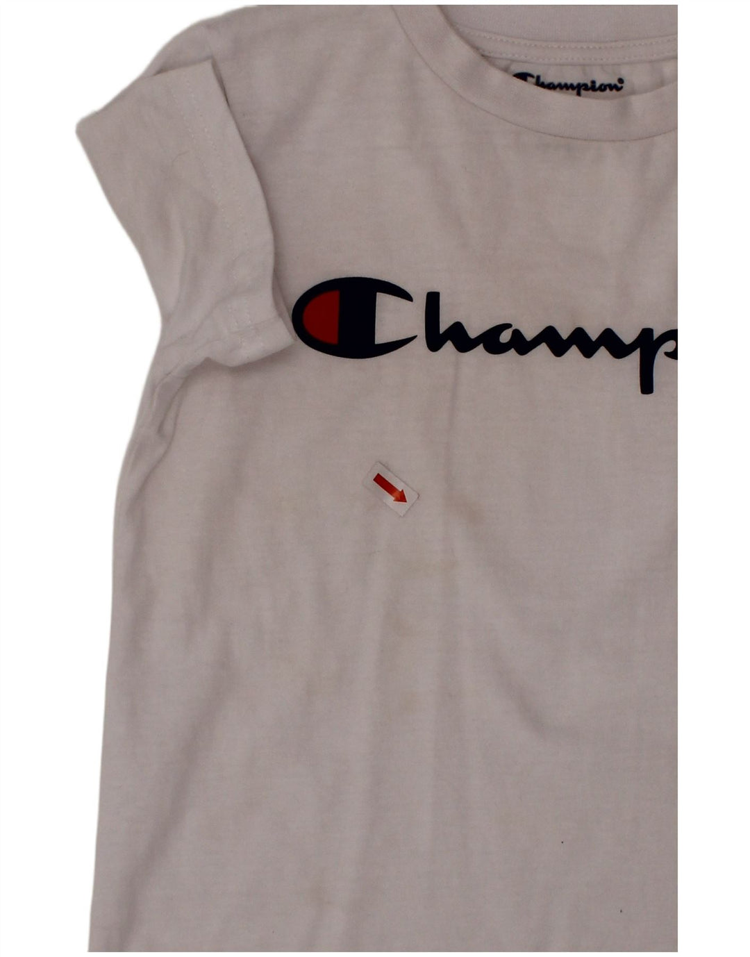 CHAMPION Boys Graphic T-Shirt Top 4-5 Years White Cotton