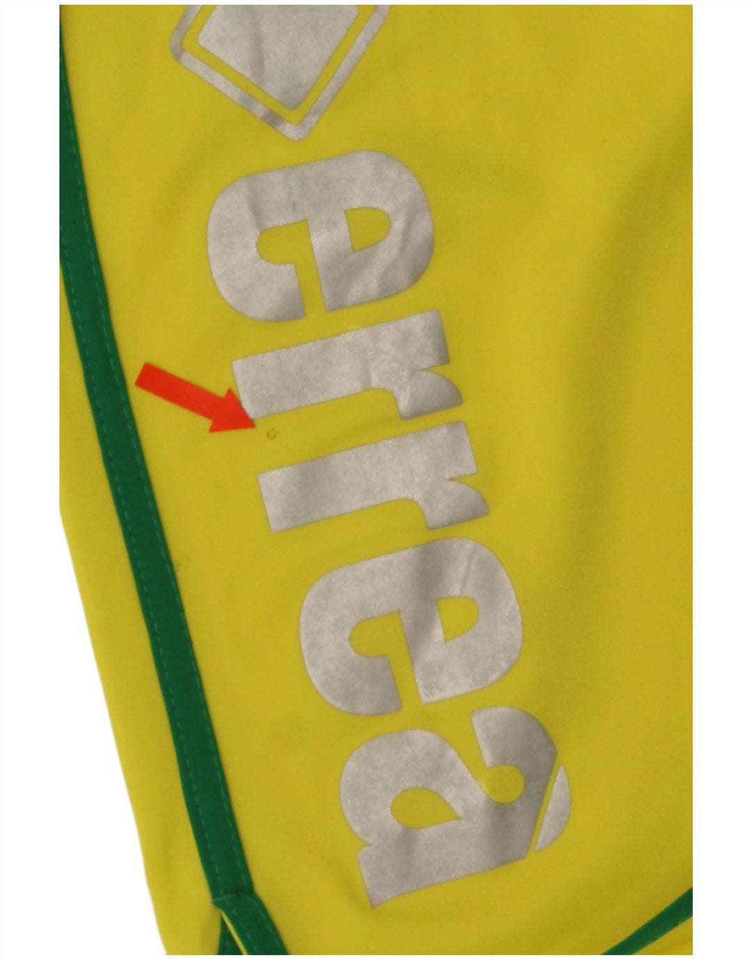 Errea Mens Graphic Sport Shorts Medium  Yellow Polyester
