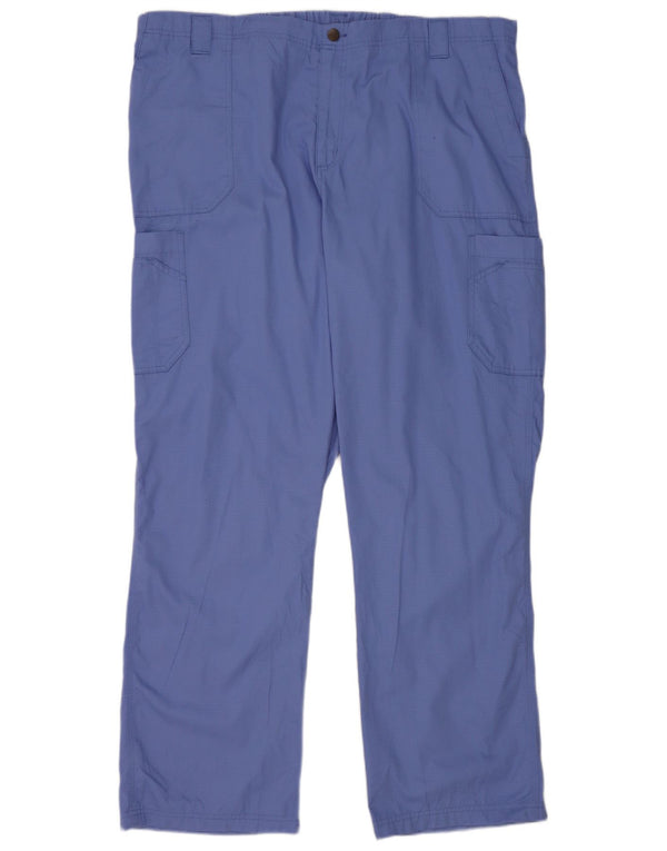 Carhartt Mens Straight Cargo Trousers 2XL W44 L33 Blue Cotton