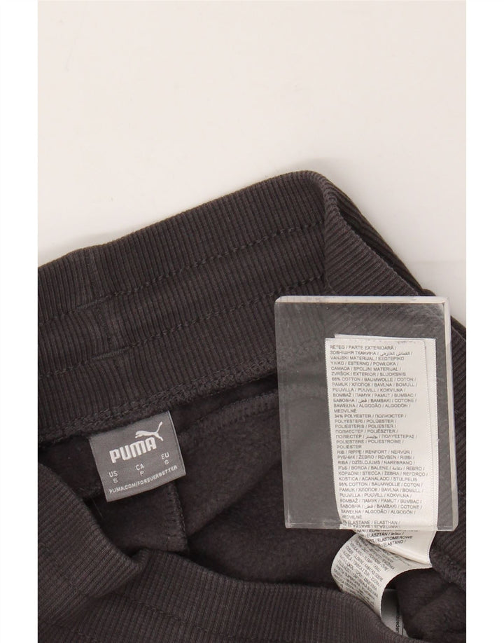 PUMA Womens Tracksuit Trousers Joggers UK 8 Small Grey Cotton