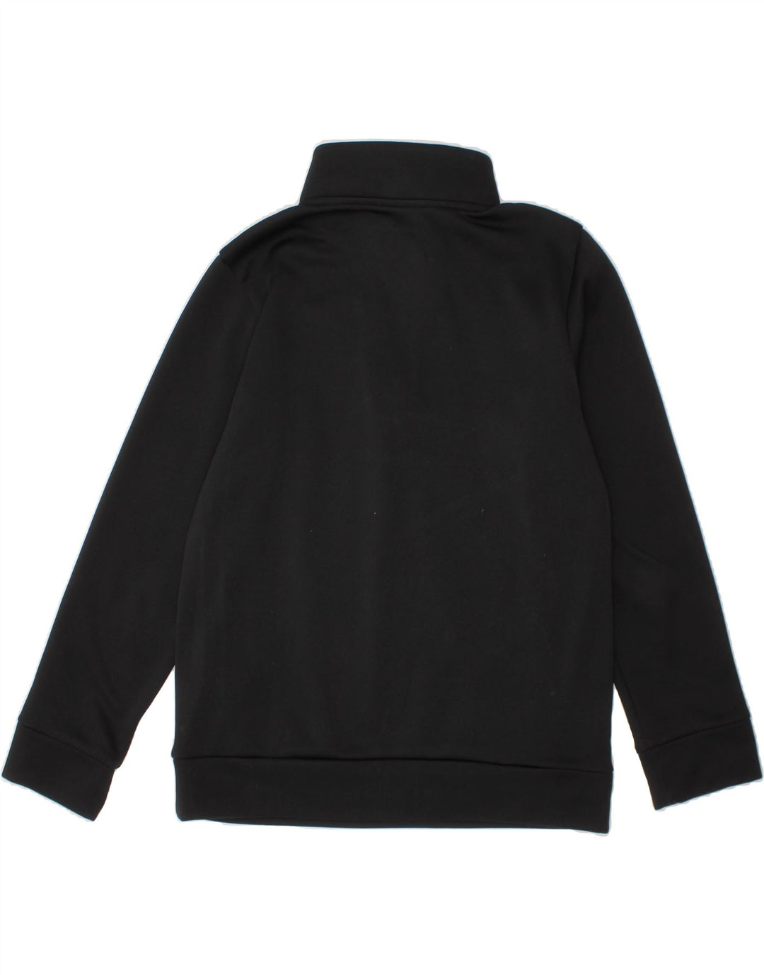 UNDER ARMOUR Boys Zip Neck Sweatshirt Jumper 7-8 Years Small  Black Vintage Under Armour and Second-Hand Under Armour from Messina Hembry 