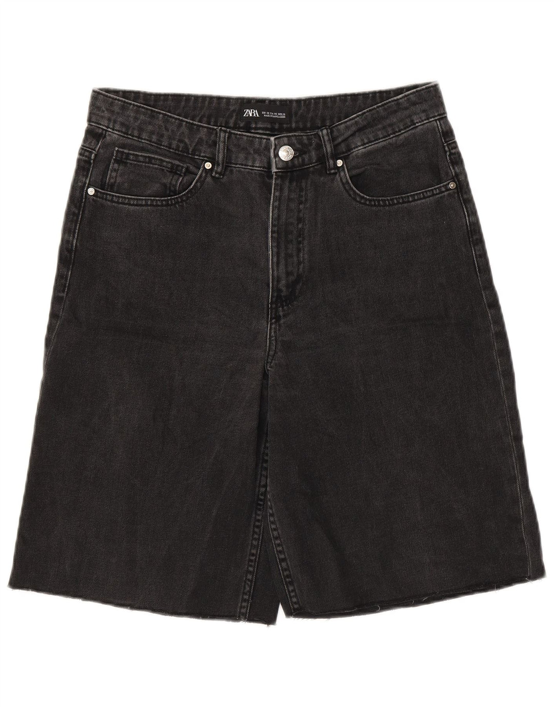 Zara Womens Denim Shorts EU 38 Small W28  Grey