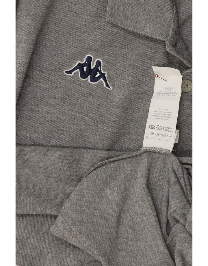 KAPPA Mens Polo Shirt Medium Grey Cotton