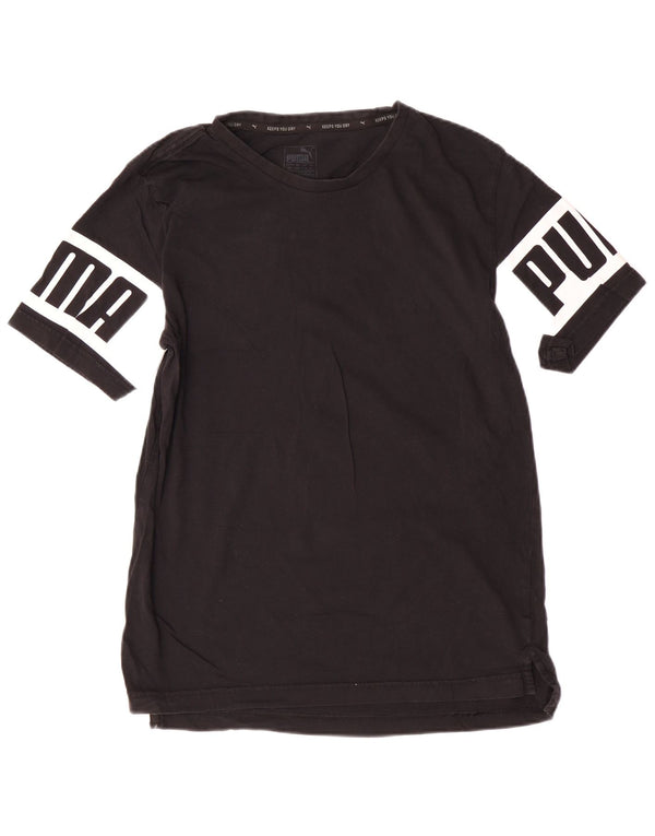 Puma Mens Graphic T-Shirt Top Medium Black