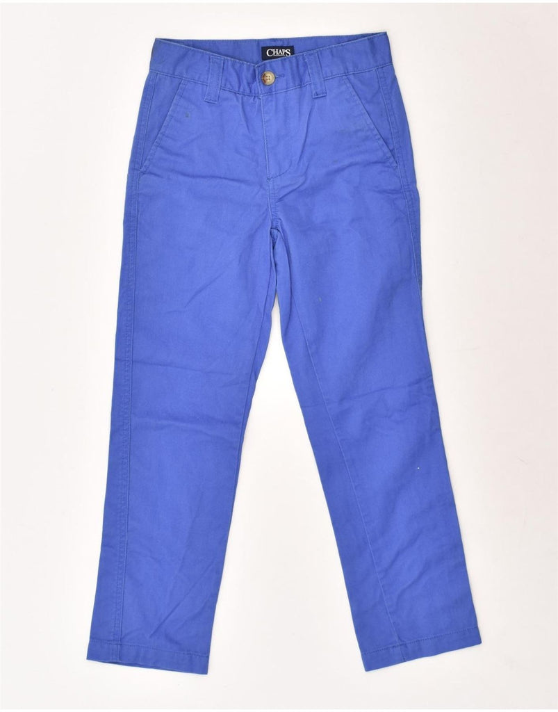 CHAPS Boys Straight Chino Trousers 7-8 Years W24 L23 Blue Cotton | Vintage Chaps | Thrift | Second-Hand Chaps | Used Clothing | Messina Hembry 