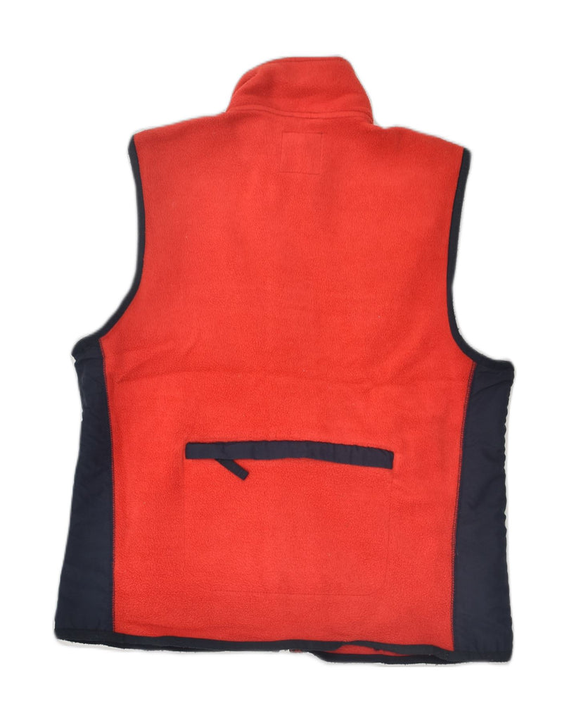 GAP Womens Fleece Gilet UK 6 XS Red Colourblock Polyester | Vintage Gap | Thrift | Second-Hand Gap | Used Clothing | Messina Hembry 