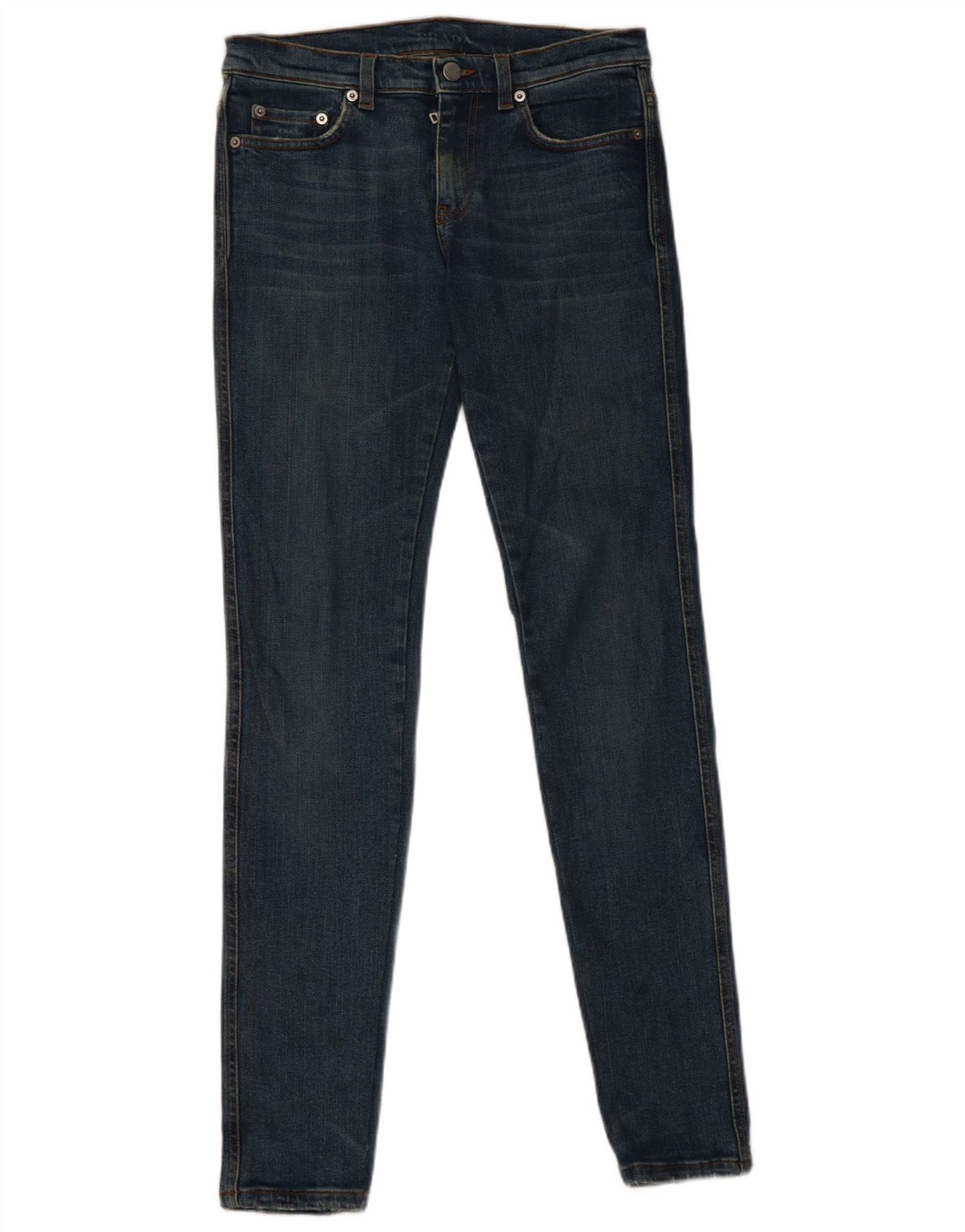 Prada Womens Skinny Jeans W26 L32 Navy Blue Cotton