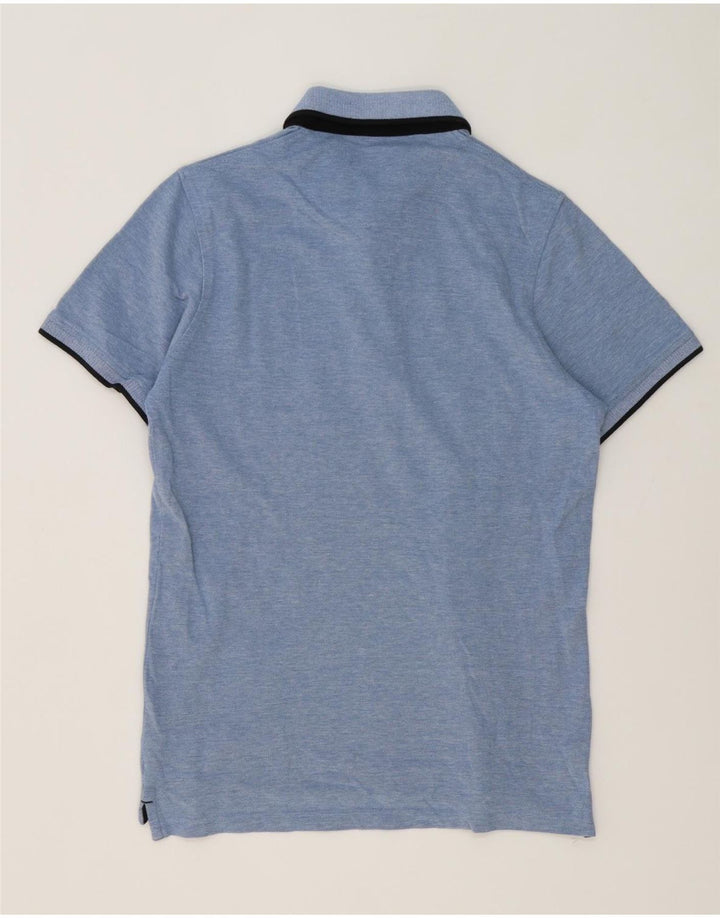 Jack & Jones Mens Polo Shirt Medium Blue Cotton
