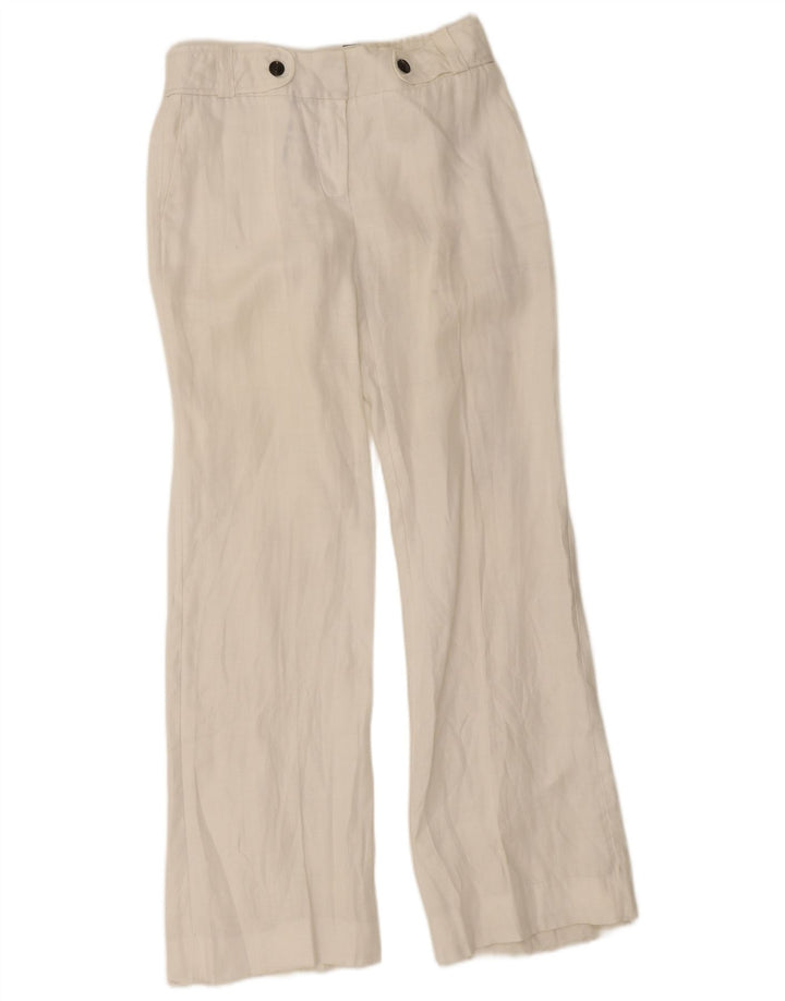 Zara Womens Bootcut Chino Trousers EU 38 Small W28 L32 White