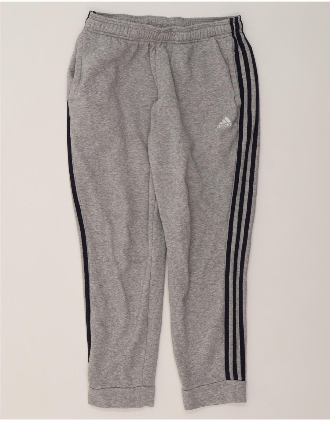 Adidas Mens Tracksuit Trousers Joggers Large Grey Flecked