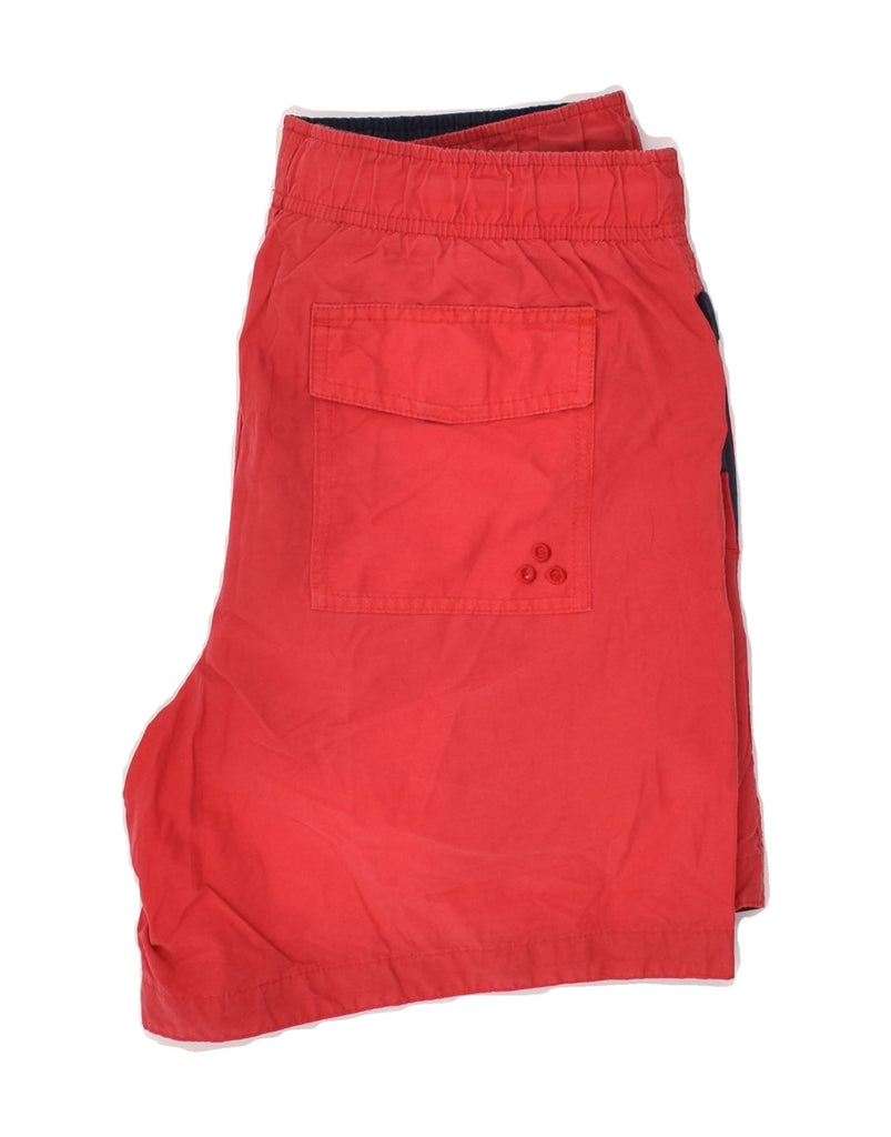 TOMMY HILFIGER Mens Swimming Shorts Small Red Colourblock Cotton | Vintage Tommy Hilfiger | Thrift | Second-Hand Tommy Hilfiger | Used Clothing | Messina Hembry 
