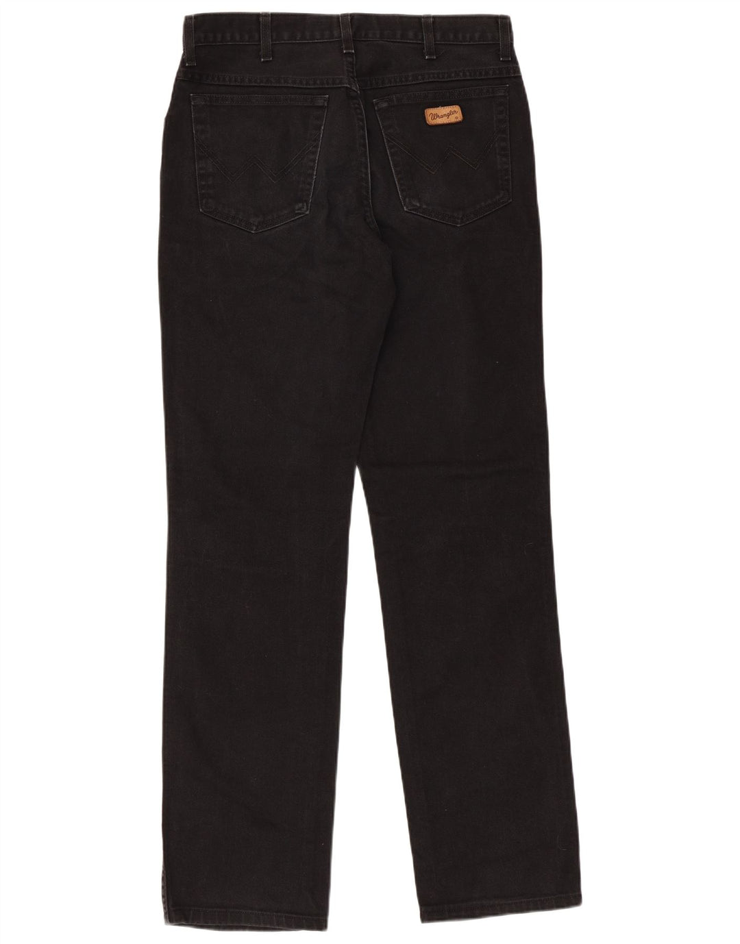 Wrangler Mens Texas Straight Jeans W33 L34 Black Cotton