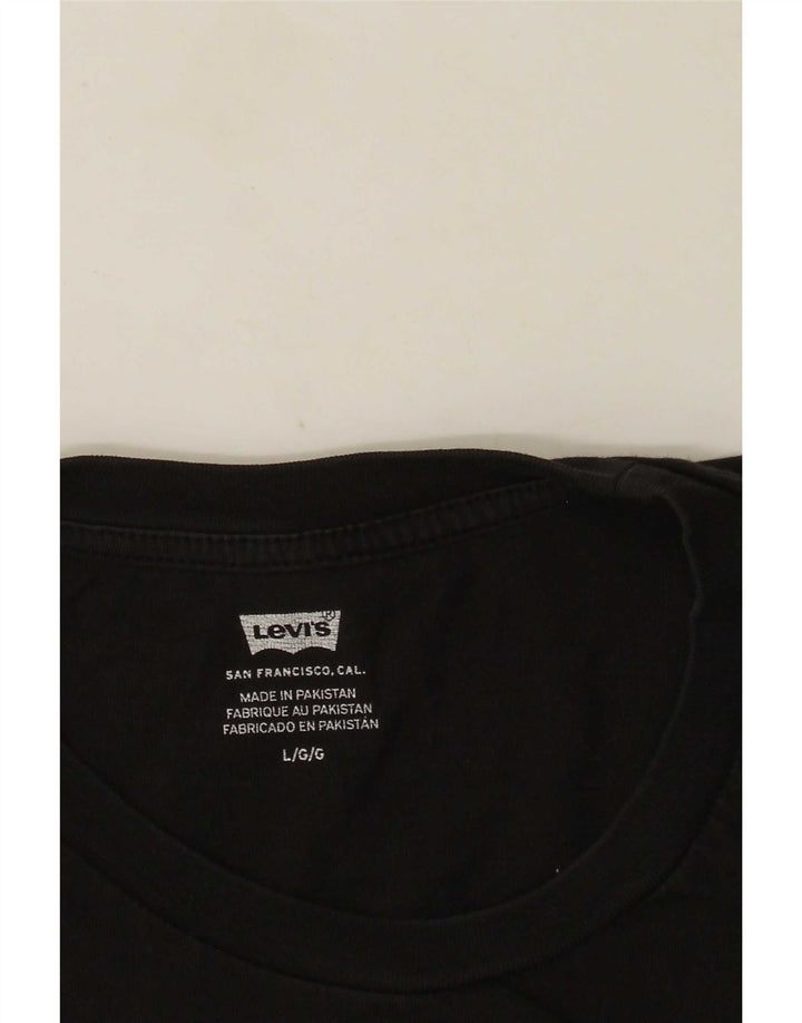 Levi's Mens Graphic T-Shirt Top Large Black