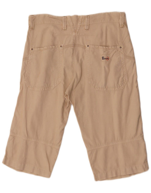 Gas Mens Chino Shorts W33 Medium  Beige Cotton