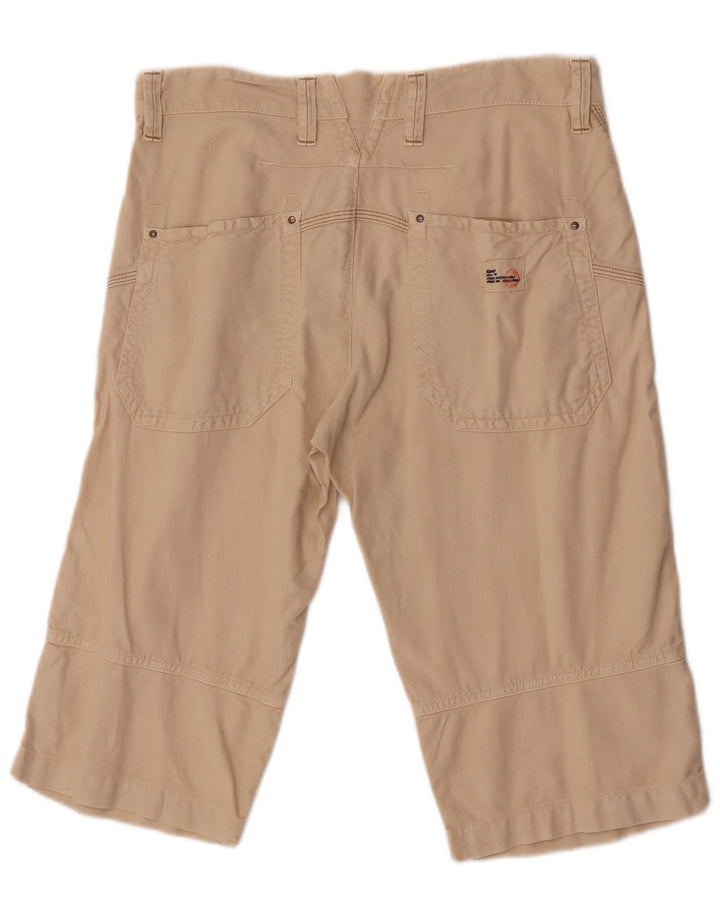 Gas Mens Chino Shorts W33 Medium  Beige Cotton