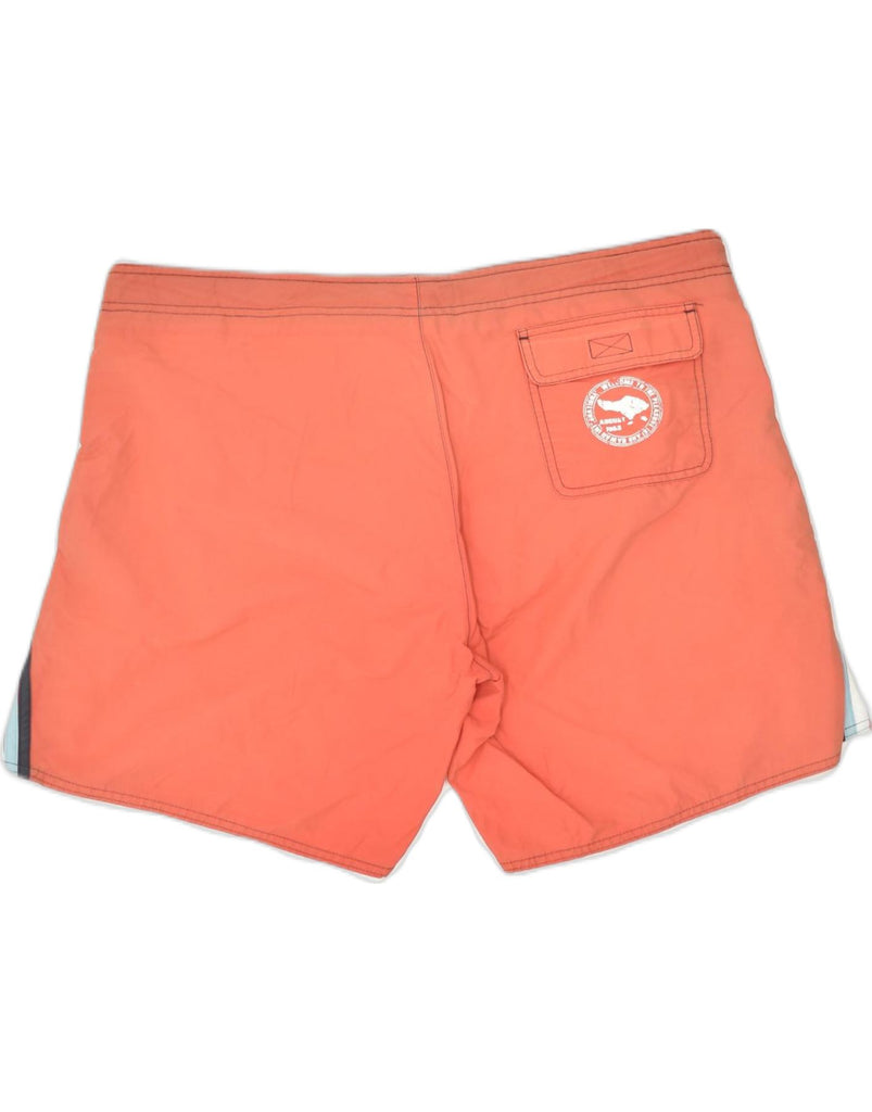 DIADORA Mens Swimming Shorts IT 52 XL Orange Nylon | Vintage | Thrift | Second-Hand | Used Clothing | Messina Hembry 