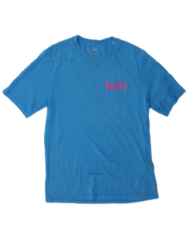 Levi's Mens Relaxed T-Shirt Top XS Blue Cotton