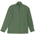 Champion Mens Zip Neck Fleece Jumper 2XL Green Polyester