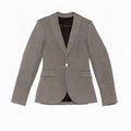 Zara Womens 1 Button Blazer Jacket UK 6 XS Grey Polyester