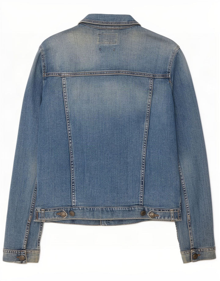 Fat Face Womens Denim Jacket UK 12 Medium Blue Cotton
