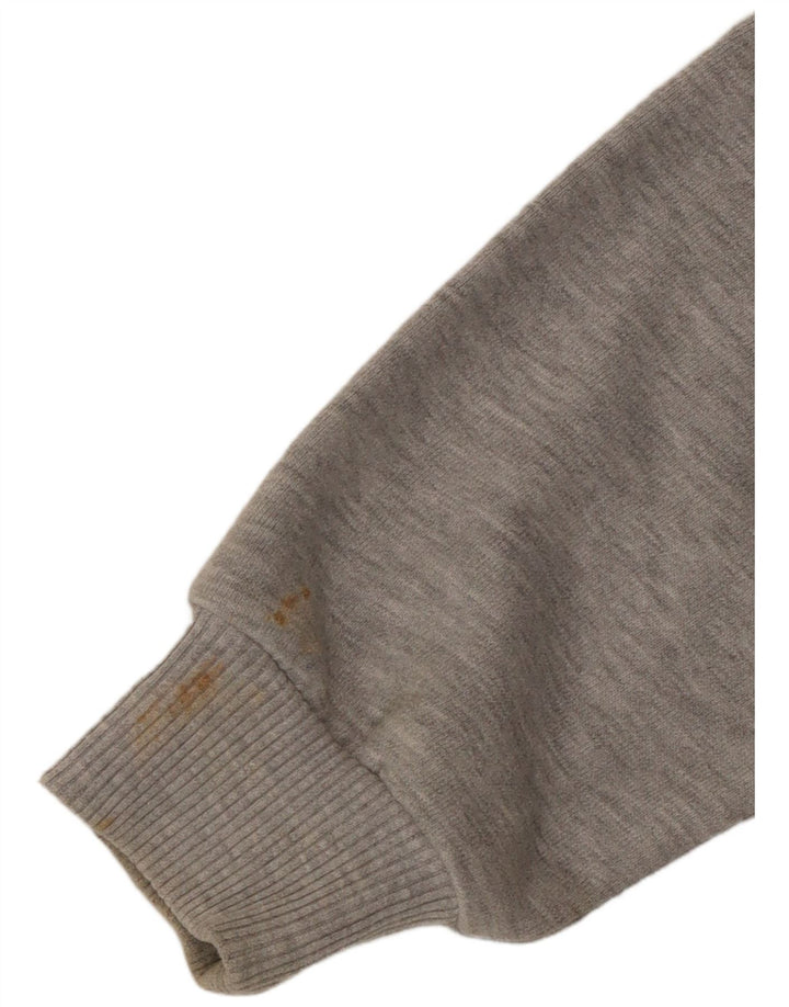 Superdry Womens Graphic Sweatshirt Jumper UK 10 Small Grey Flecked