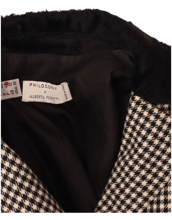 PHILOSOPHY DI ALBERTA FERRETTI Womens Blazer Jacket UK 12 Medium  Black