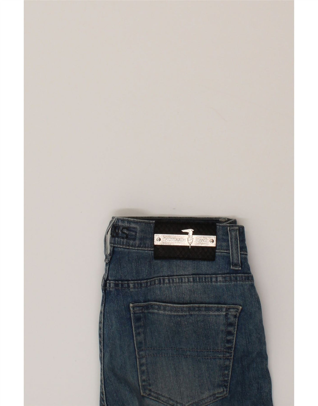 TRUSSARDI Womens Straight Jeans W26 L31 Blue Cotton Vintage Trussardi and Second-Hand Trussardi from Messina Hembry 
