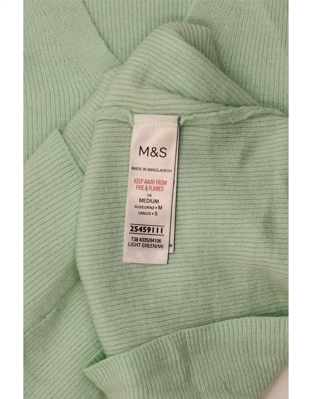 Marks & Spencer Womens Blouse Top UK 12 Medium Green Viscose