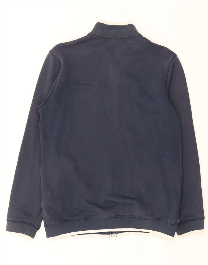Reebok Mens Tracksuit Top Jacket Small Navy Blue Cotton
