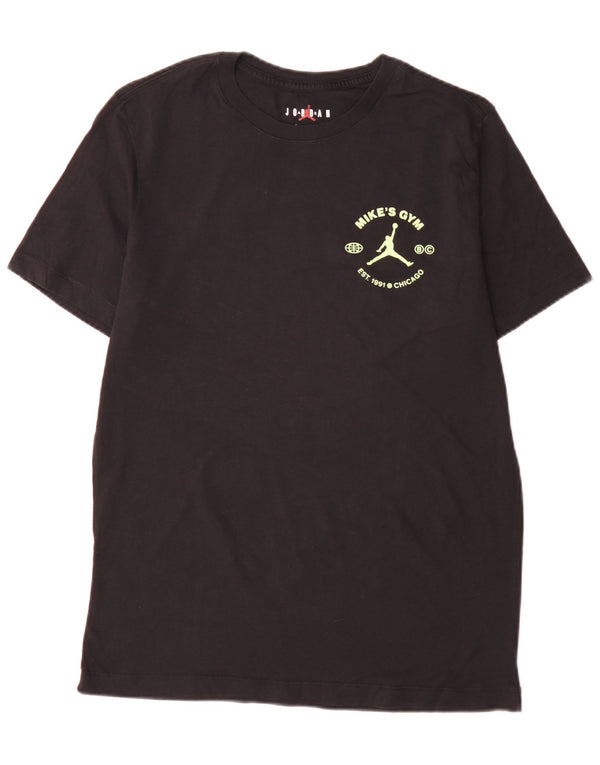 Jordan Mens Regular Graphic T-Shirt Top Medium Black Cotton Sports