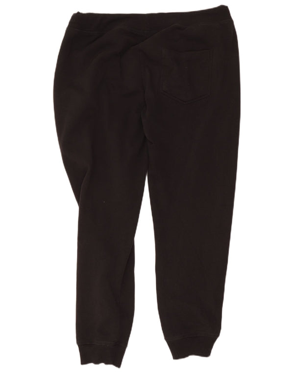Lotto Womens Graphic Tracksuit Trousers Joggers UK 16 Large Black Cotton