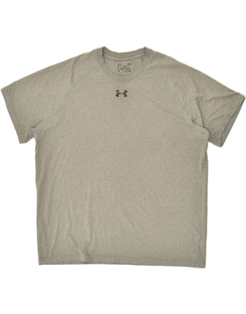 UNDER ARMOUR Mens Graphic T-Shirt Top Large Grey Polyester | Vintage Under Armour | Thrift | Second-Hand Under Armour | Used Clothing | Messina Hembry 