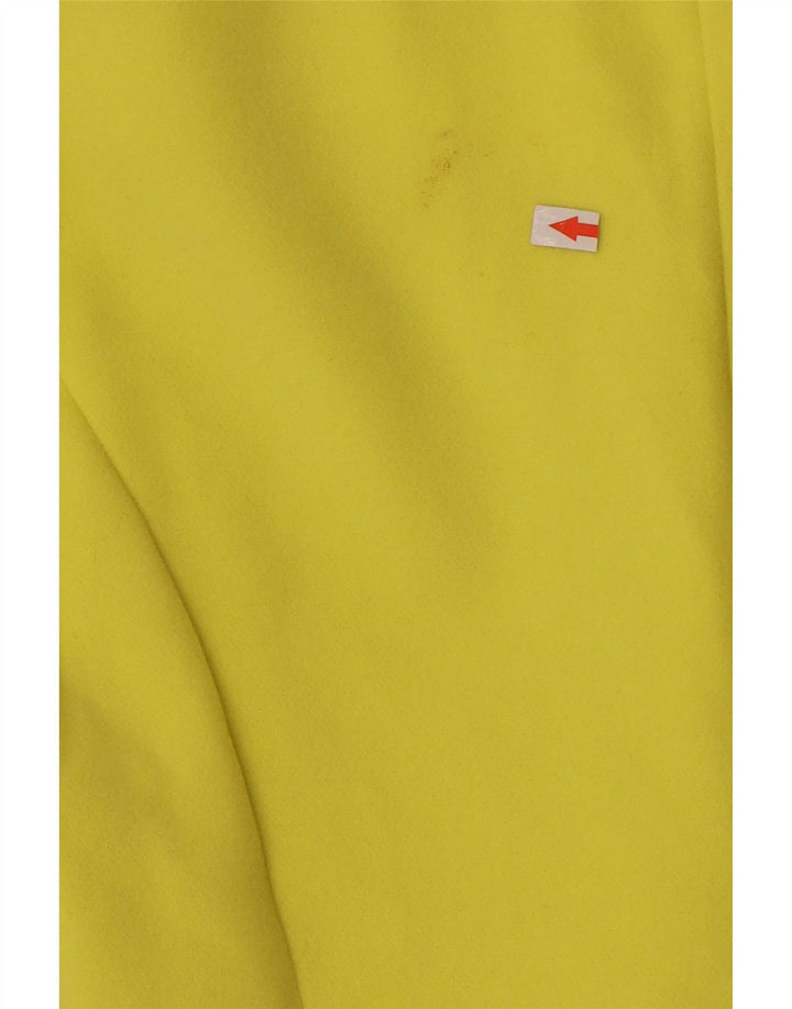 Marks & Spencer Womens 4 Button Longline Blazer Jacket UK 12 Medium Yellow