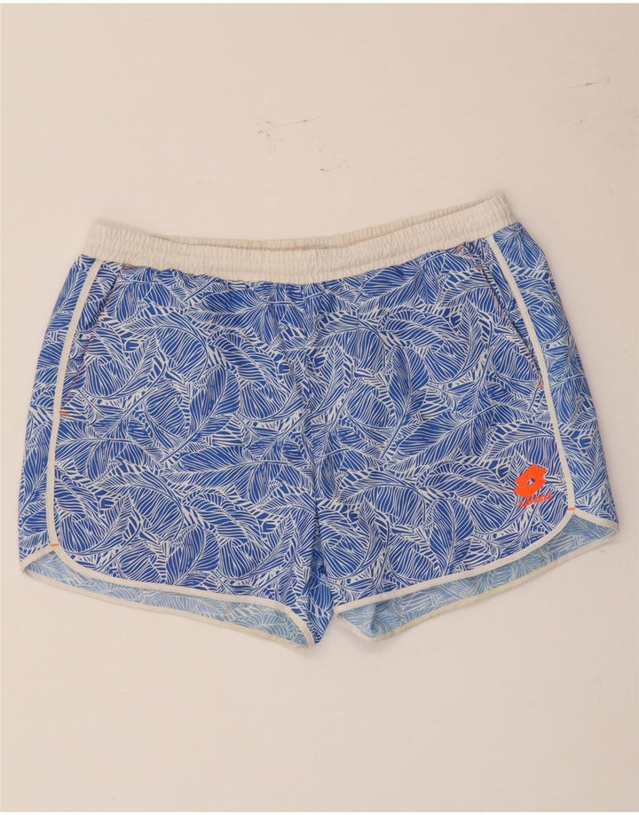 Lotto Mens Swimming Shorts Medium  Blue Floral Polyester