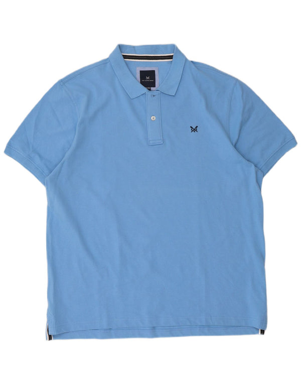 Crew Clothing Mens Polo Shirt 2XL Blue Cotton