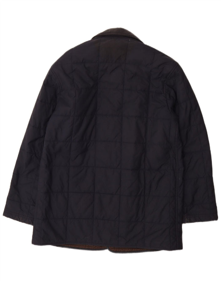 Fay Mens Padded Jacket UK 36 Small Navy Blue