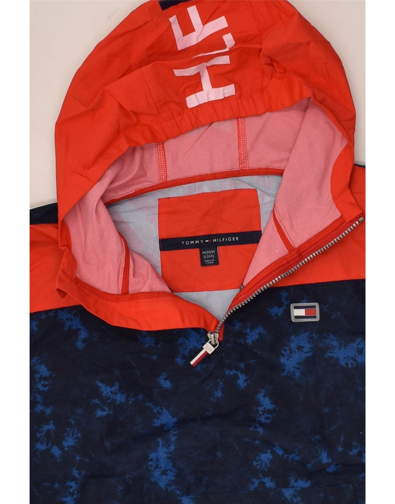 TOMMY HILFIGER Boys Hooded Anorak Rain Jacket 12-13 Years Medium Red | Vintage Tommy Hilfiger | Thrift | Second-Hand Tommy Hilfiger | Used Clothing | Messina Hembry 