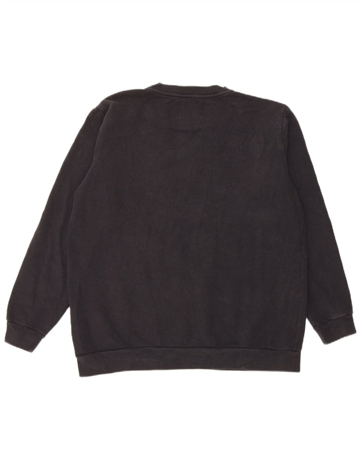 Calvin Klein Jeans Mens Graphic Sweatshirt Jumper Medium Black Cotton