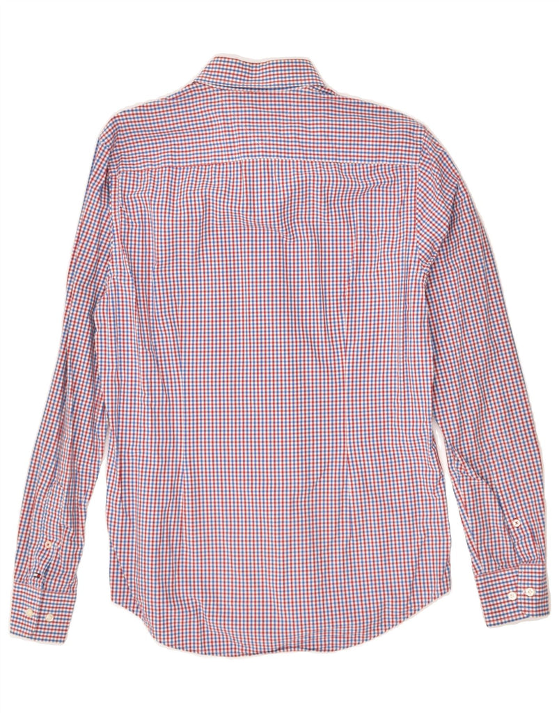 TOMMY HILFIGER Mens Slim Fit Shirt Medium Red Gingham Cotton | Vintage Tommy Hilfiger | Thrift | Second-Hand Tommy Hilfiger | Used Clothing | Messina Hembry 