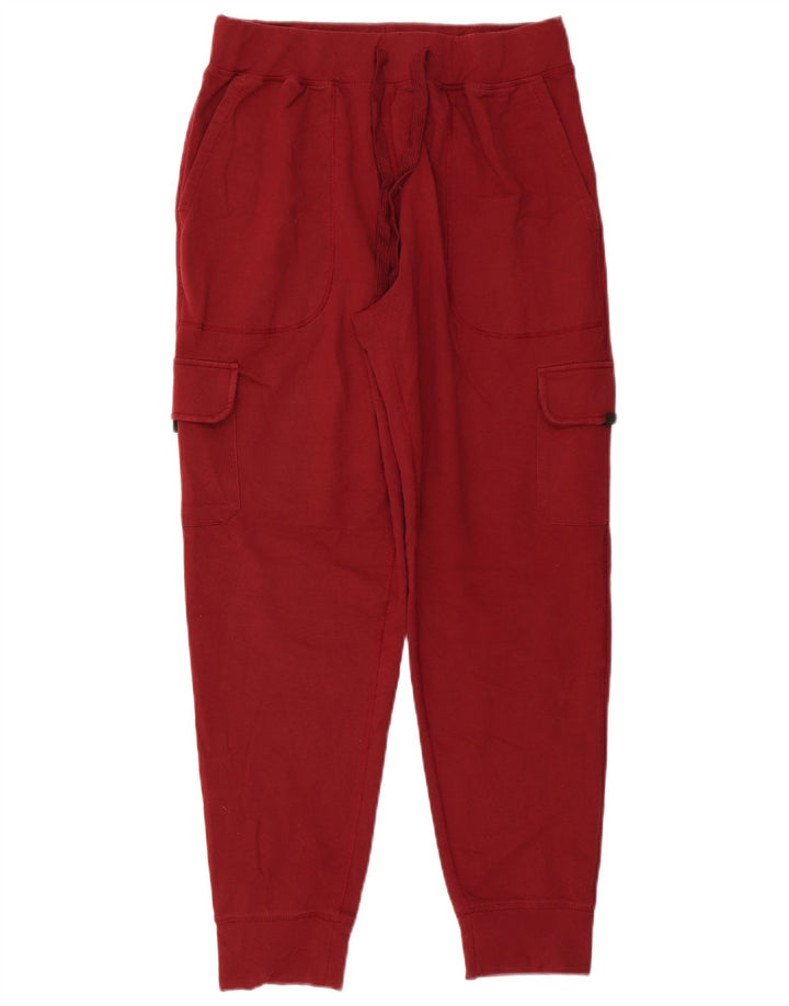 RUSSELL ATHLETIC Mens Dri-Power Tracksuit Trousers Joggers Medium  Red