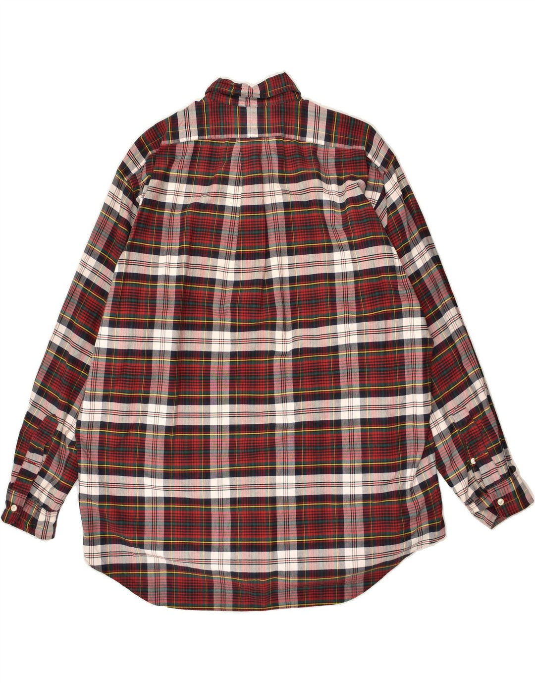 RALPH LAUREN Mens Shirt Large Red Check Cotton