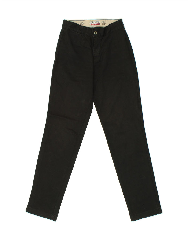 DOCKERS Womens Slim Casual Trousers W26 L32 Black Cotton Vintage Dockers and Second-Hand Dockers from Messina Hembry 