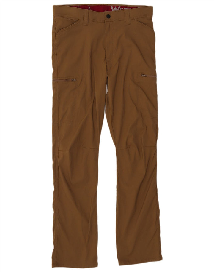 WRANGLER Womens Straight Cargo Trousers W32 L32  Beige Nylon