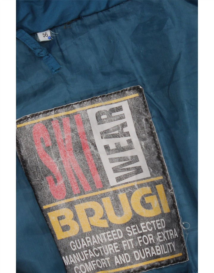 Brugi Mens Hooded Ski Jacket IT 56 3XL Multicoloured Colourblock Polyamide