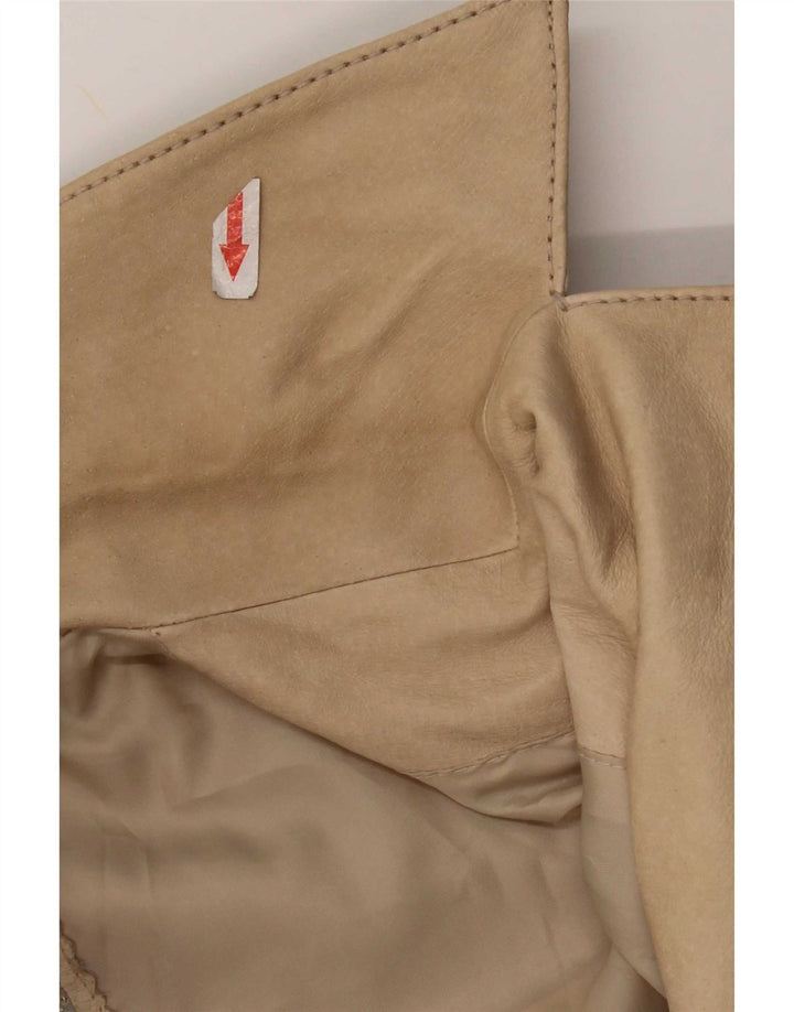 Conbipel Womens Leather Jacket IT 50 XL Beige