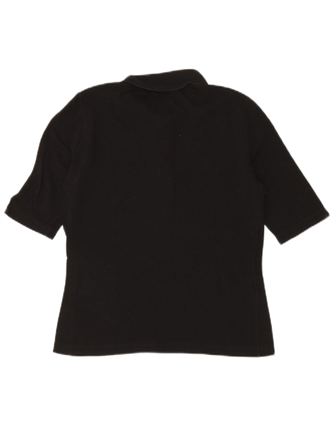 Lacoste Womens Polo Shirt Size 42 Large Black Cotton